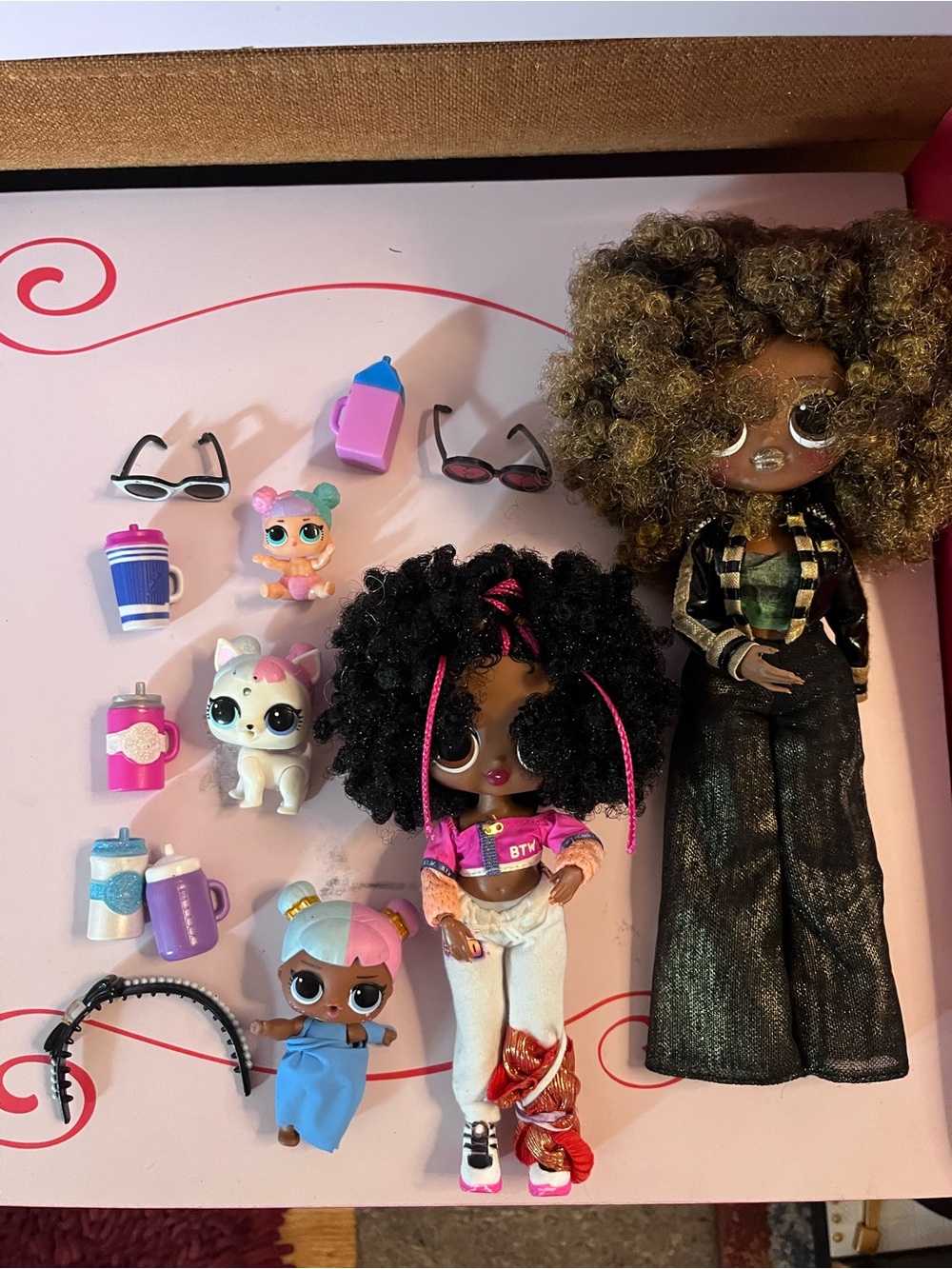 LOL Surprise Doll Playset with Black Curly-Haired Doll and Accessories